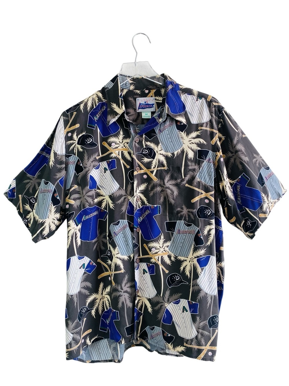 Reyn Spooner MBL Arizona Diamondbacks Tropical Short Sleeve Shirt Size M